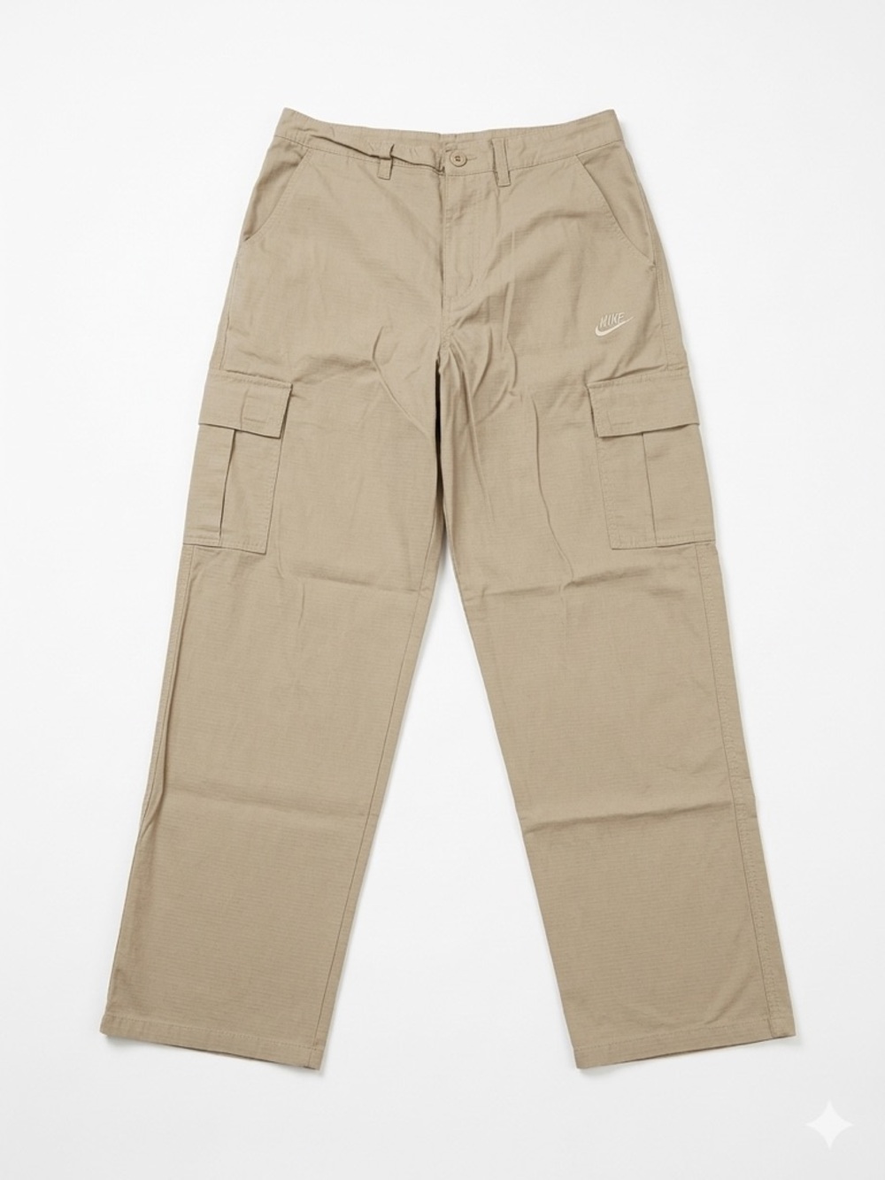 Nike Men’s Beige Cargo Pants with Side Pockets
